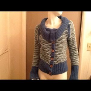 Free People Cardigan Cozy Retro 60s